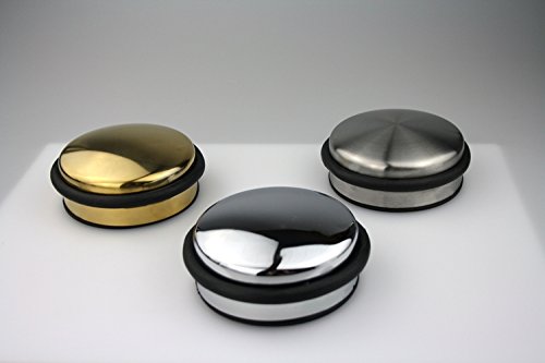 Türstopper Türpuffer Bodentürstopper massiv Metall – ø 91 mm – diverse Ausführungen (Messingoptik) - 4