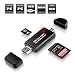 Produktbild Muscccm SD-/Micro-SD-Kartenleser, Speicherkartenleser/Der U89/USB 2.0/Micro-USB OTG Connector Kartenlesegerät Card Reader, Stecker für Macbook/Laptop/PC/Samsung Note 8/Android Smartphone mit OTG-Funk