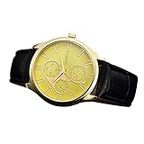 EUZeo Herren Retro Design Armbanduhren Vintage Stil Herrenuhren Leder Band Analog Alloy Quarz Armbanduhr Business Casual Dressing Zubehör