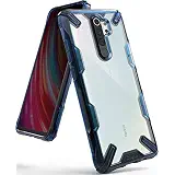 Ringke Fusion-X Designed for Redmi Note 8 Pro Case Back Cover, [Military Drop Tested] Transparent PC Back TPU Bumper Impact Resistant Protection for Xiaomi Redmi Note 8 Pro Back Cover - Space Blue