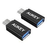 Aukey CB-A1 - Pack de adaptadores USB C a 3.0, color negro
