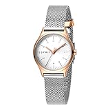 Kurzbeschreibung: Der Farb-Mix aus roséfarbenem Gehäuse und modernem Mesh-Armband im Silber-Ton gibt dieser Uhr ihren Look.