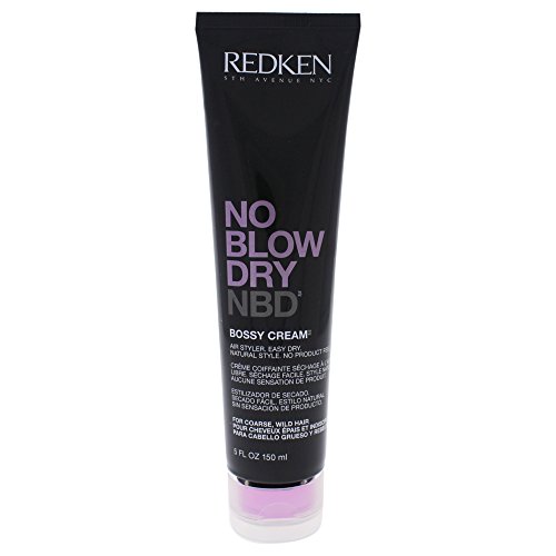 Redken No Blow Dry Bossy Cream 150 ml Stylingcreme für Kontrolle & Anti-Frizz bei schwer zu bändigem Haar