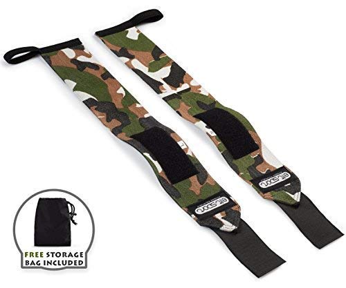 ELIT SPORT Muñequeras 1 Par 45cm Heavy Duty Wrist Wraps Crossfit Hombre y Mujer