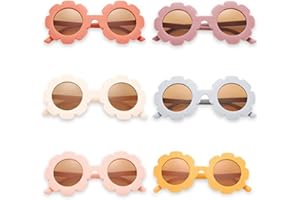 letcdfer Kinder sonnenbrille, Süß Sonnenblumenbrille, runde Sonnenbrille, süße blumenbrille Kindermode Sonnenbrille für Jungen und Mädchen, Mädchen Party Geschenk Outdoor Strand Sonnenbrille