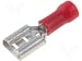 Produktbild Steckverbinder flach crimp Flachsteckhülsen isoliert rot 6,4x0,8mm für Leitung 0,5-1,00mm² 100 Stück