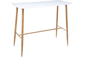 ATMOSPHERA CREATEUR D'INTERIEUR Atmosphera - Mesa de Comedor Bar 'Roka' - Madera y Blanco