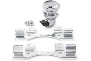 GZYF Motorrad-Tankdeckel-Druckknopf-Verriegelungs-Set, kompatibel mit Harley Electra Glide Road Glide Street Glide Tour Glide Tri Glide, Chrom