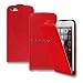 Produktbild Handy Tasche Flip Case Slim Kunst Leder Rot für Apple iPhone 6 Plus
