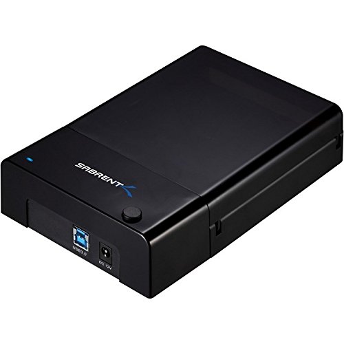 Sabrent Dockingstationen - USB 3.0 zu SATA externer Festplatte Lay-Flat-Dockingstation für 2,5 oder 3,5 Zoll HDD, SSD [Support UASP] (EC-DFLT)