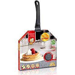 Kitchen Pro - Crêpière en Pierre diamètre 26 cm Tous Feux Dont Induction + 2 disques Anti-Rayures