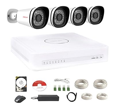 Foscam FN3108XE-B4-1T Kit de Vidéosurveillance IP POE HD 4 Caméras 720P infrarouge 20 m