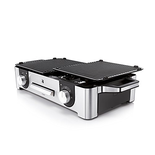 WMF LONO Master-Grill, 2400 W, 2 getrennt regulierbare Grillflächen, Outdoor-Zertifizierung, cromargan matt / silber - 3