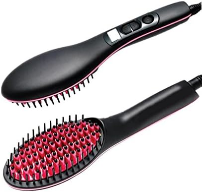 WYJD Hair Straightener ® Straightening Brush Hair Straighteners Digital LCD Anti Frizz Hair Styler Instant Heat Up Variable Temperature Control Straight Straight Hair Comb (1 pcs)