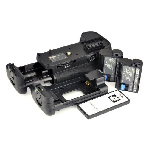DSTE Multi-Power Battery Grip Pack With Wireless Remote Control for Nikon D7000 as MB-D11 SLR Camera   2pcs EN-EL15 Li-ion Battery