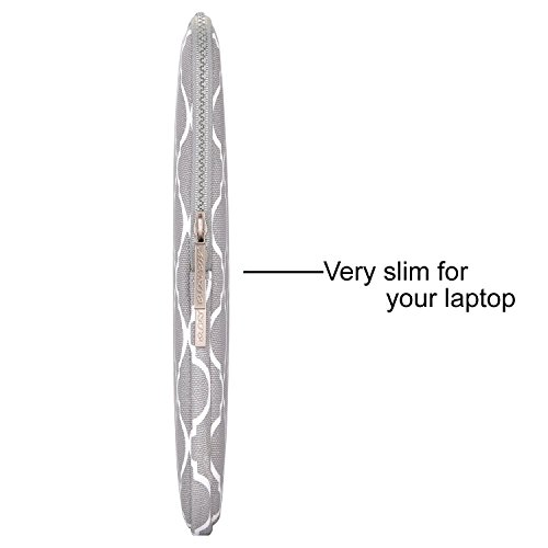 MOSISO Sleeve H  lle nur f  r Macbook 12 Zoll mit Retina Display 2017 2016 2015 Freisetzung Quatrefoil Stil Canvas Gewebe Laptoph  lle Schutzh  lle La