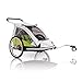 Produktbild XLC Duo-BS-C03 2014 Fahrradanhänger weiß/Limone 3092000500
