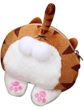 Damen Clutch, VJGOAL Frauen Mädchen Nette Katze Butt Tail Plüsch Geldbörse Geldbörse Schule Mini Kleine Tasche...