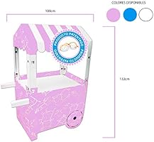 Carro de Chucherías de Cartón, Medidas 132centimeter(alto) x 100centimeter(ancho) x 59centimeter(profundidad) - Candy Bar