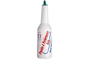 Kopinma Bouteille d'entraînement Flair Barman, Flair Bottle Bartender bartending pratique Bouteille de vin, Cocktail Shaker de puissance - Blanc