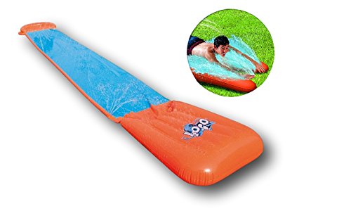 Wasserrutsche Water Slide 549 cm Länge Single oder Double mit Wassersprayer Badespass Rutsche Gartenrutsche Sommer - 2