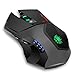 Price comparison product image BAKTH Nano 2.4 Ghz Cordless Optical LED Gaming Mouse with 6 Buttons, Counter Weight Set, 4 DPI Adjustment Levels with USB Wireless Receiver + BAKTH Customized Large Mouse Mat