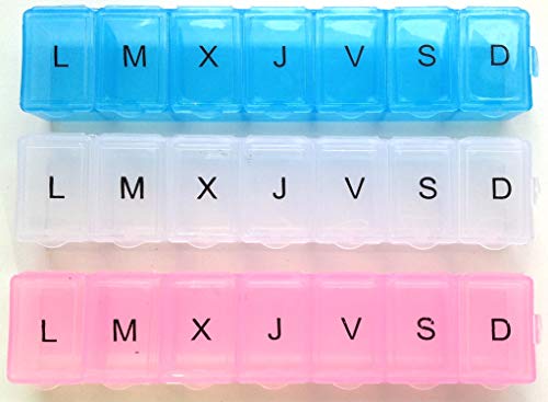 3 pastilleros caja de pastillas,7 dias de la semanal,HC Enterprise-h04