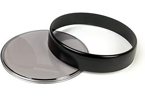 BGM ORIGINAL SUPERCHARGED BGM Tachoglas-Set schwarzer Ring, getöntes Glas 105mm kompatibel für Vespa PX Lusso, PK XL1, GT 250 i.e. 60, GTV 125-300