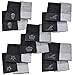 Produktbild DONE Handtuch Doppelpack Black-Line Stone - 5 Motive mit Strass-Steinen in schwarz oder Silber - Exklusives Frottee Set 100% Baumwolle, Farbe:Silver 3850, Größe:MRS_B10