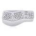 Produktbild Perixx PERIBOARD-312 Ergonomische Tastatur - Rückbeleuchtete Tasten - 2 Integrierte USB Hubs - Geteiltes Tastenfeld - Weiß - Deutsche Tastenbelegung