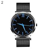 Armbanduhren Mode-Accessoires, wasserdichte M?nner rundes Zifferblatt r?mische Zahlen Quarz Business Armbanduhr Geschenk - 2#