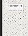 Produktbild Composition: Wide ruled education composition notebook for school and college students and teachers - Grey and gold teardrop cover art design