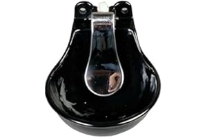 KOLL LIVING Bebedero para caballos L de alta calidad Versión L esmaltado Platillos L Acero Inoxidable Impresión Zung L Animales Bebedero para adaptada a