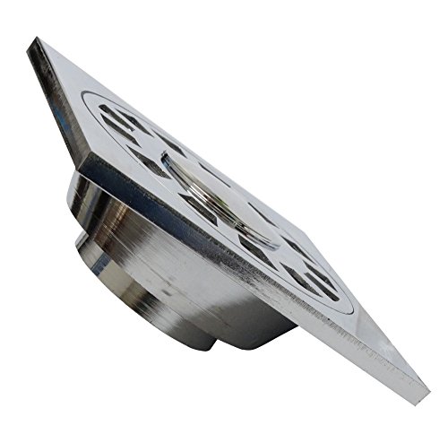 Aerzetix: Siphon Bodenablauf Duschablauf Bad, WC Balkon Inox - 2