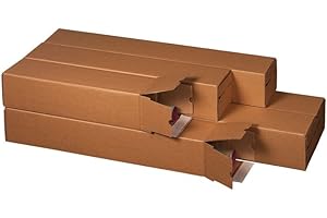 karton-billiger | Planbox Versandhülse Versandrohr Posterverpackung Wellpappe | Verlängerbar | 5 verschiedene Längen | 435mm-1005mm (610 x 105 x 105mm, 100)