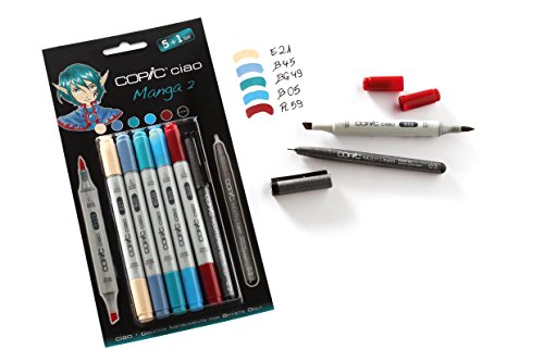 COPIC ciao Set inkl. Manga 2 Marker (5 Stück)/Multiliner Pen - 2