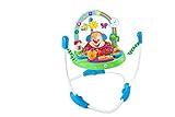 Fisher-Price Jumperoo Puppy Eveil Progressif trotteur bébé, 2 modes de jeu, sons et lumières, siège rembourré tournant à 360°, 6 mois et plus, FBL69