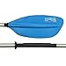 Produktbild Blueborn XT Alu Doppelpaddel 225cm Aluminium Ruder 1150g, Paddelblätter Asymetrisch Verstellbar, Paddel Kanu Kayak Kanadier Boot