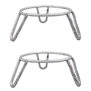 Tansa Iron Planter Pot Stand, Silver, 7