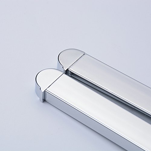 Beelee Handtuchstange,Handtuchhalter mit 2 beweglichen Armen aus robustem messing, Chrom - 7