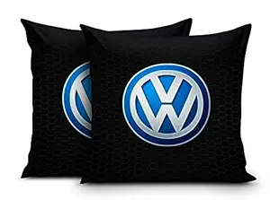 DreamVio Super Imported Micro & Velvet Car Cushions/Pillows for Your Car (12x12 Inches) Set of 2 Style 5