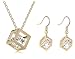 Habors 18K Gold Plated Austrian Crystal Heart of Diamonds Pendant set for Women RS.399.00