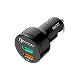 AUKEY Quick Charge 3.0 Car Charger 34.5W Dual Port Car Adaptor for Samsung Galaxy S8 / Note 8, LG G6 / G5, HTC 10, Nexus 6P and more