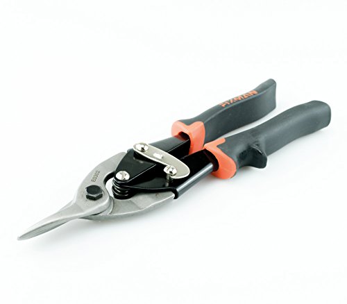 Blechschere, Schneide aus CrV-Stahl, 260 mm, Farbe : schwarz/orange