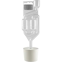 10 X BOUCHON De LIèGE AVEC TROU 56/46mm + BARBOTEUR Plastique | Bouchons | Bonde | Fermentation Bonde | Dame-Jeanne | Bonbonne | Lev - Maison