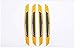 Produktbild JYXQC Auto Schutz- & Zierleisten Reflektierendes Papier + Carbon Fibe Material Anti-Kollisions-Streifen / 4 Blatt Laden - 168 * 20Mm,Yellow