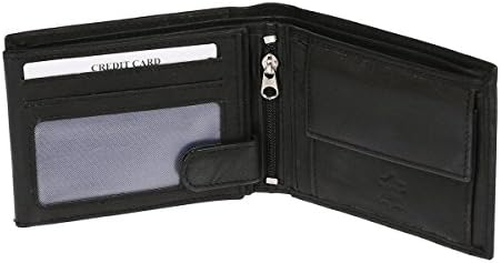 IweaMen's Real Leather Purse, Wallet Purse in Black
