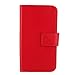 Produktbild Gukas PU Leder Tasche Hülle Für ZOPO C2 ZP980 ZP980+ Skin Brieftasche mit Kartenfächer Design Schutz Protektiv Case Cover Handy Etui (Farbe: Rot)