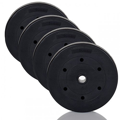 Hantelscheiben Gewichte – Auswahl aus 4 Krafttraining Sets – 4×5 kg / 2×10 kg / 2×10 2×5 kg oder 2 x 15 kg - 3