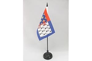 AZ FLAG Drapeau de Table Pays de la Loire 15x10cm - Petit Drapeaux DE Bureau ligérien - France 10 x 15 cm